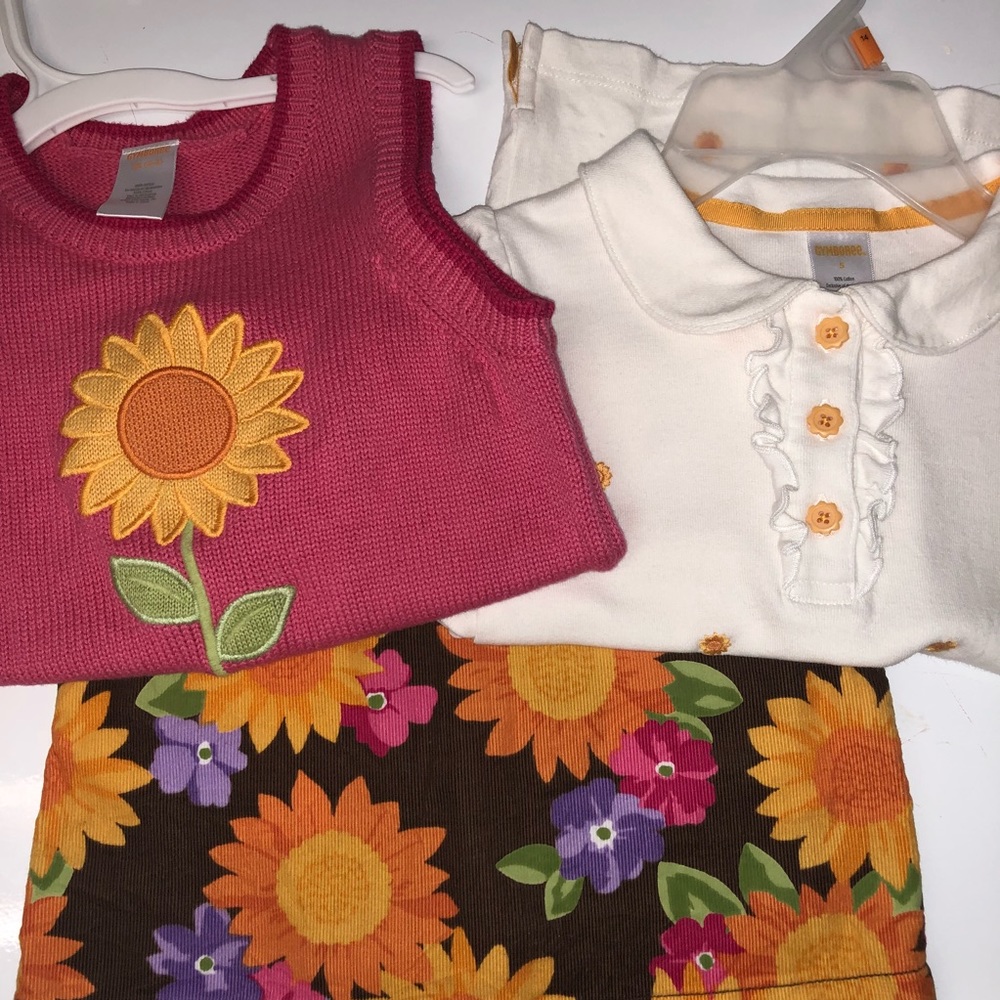 Gymboree 3 piece Sunflower Smiles Set